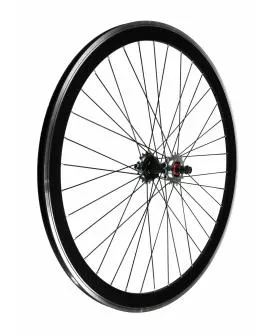 Laufrad Satz VR + HR Single Speed schwarz 36 Loch 700 C