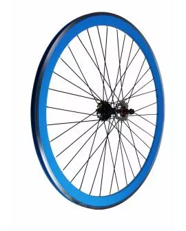 Laufrad Satz Single Speed blau 36 Loch 700 C