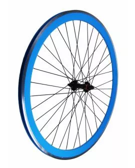 Laufrad Satz Single Speed blau 36 Loch 700 C