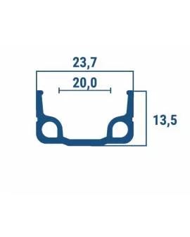 Laufrad VR 16 x 1,75 Aluminium silber Stahl Nabe