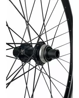 Laufrad HR 28 Gravel 32 Loch Tubless - Centerlock 11/12-fach schwarz