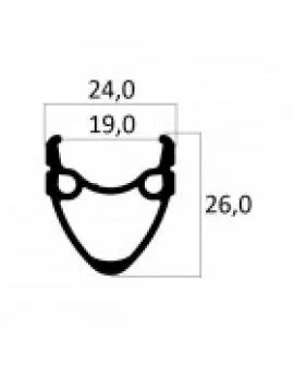 Laufrad HR Trekking 28 schwarz 8/9/10-fach Cassette SS