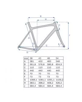 Rahmen MTB 27,5 Aluminium RH. 53 cm mattschwarz